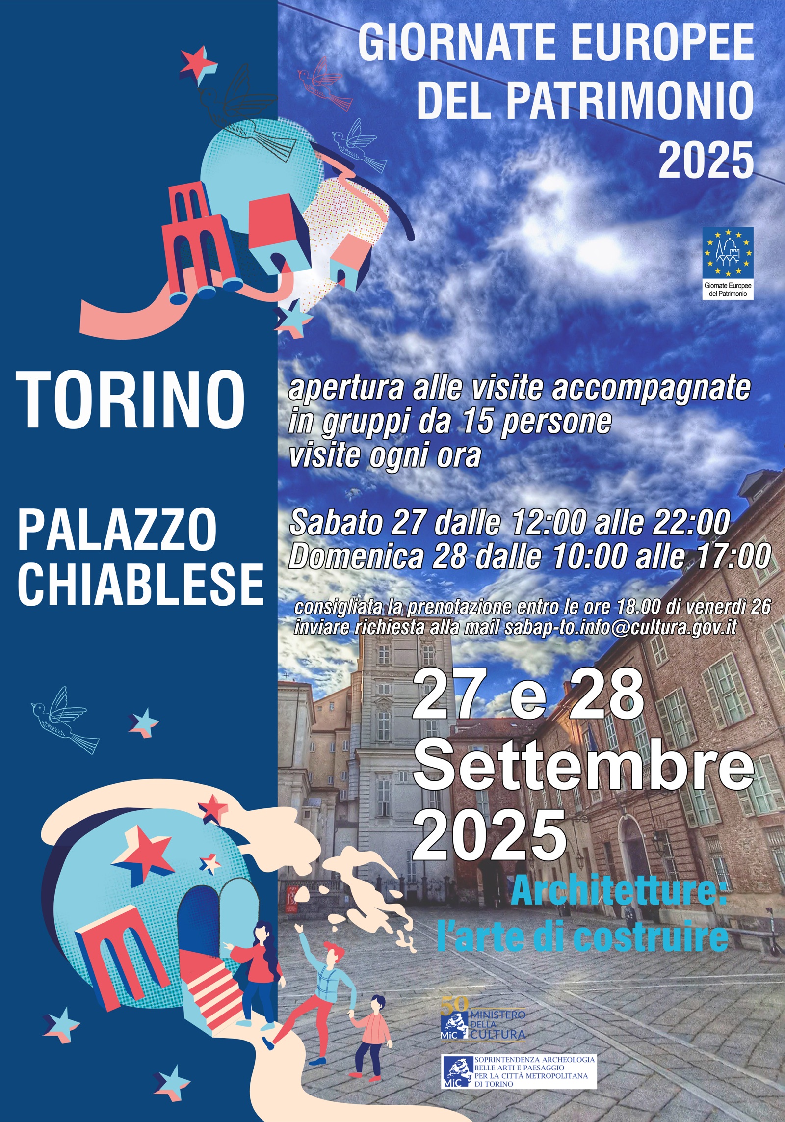Giornate Europee del Patrimonio 2025 a Palazzo Chiablese